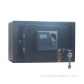 Schwarzer kleiner mittlerer Safe mit biometrischer Fingerabdruck-Sperre